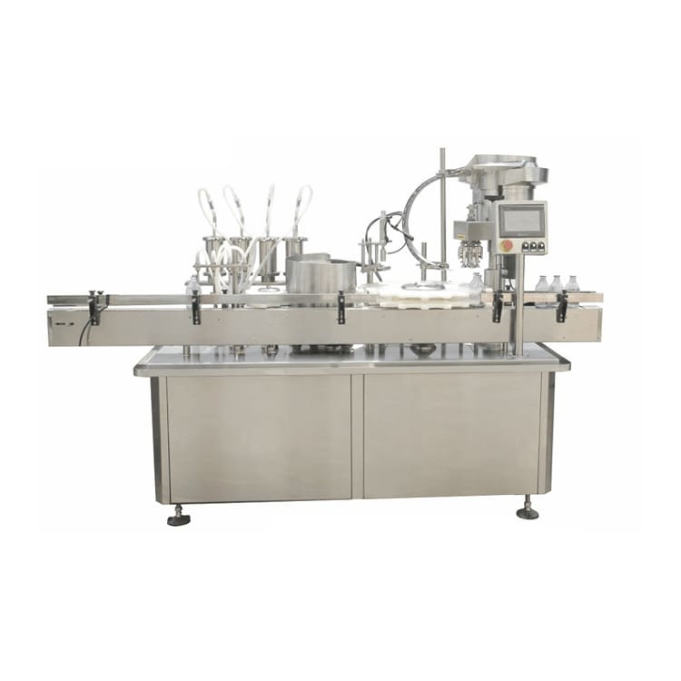 Automatic E-liquid Vial Bottle Capping Labelling Filling Machine Line APM-USA