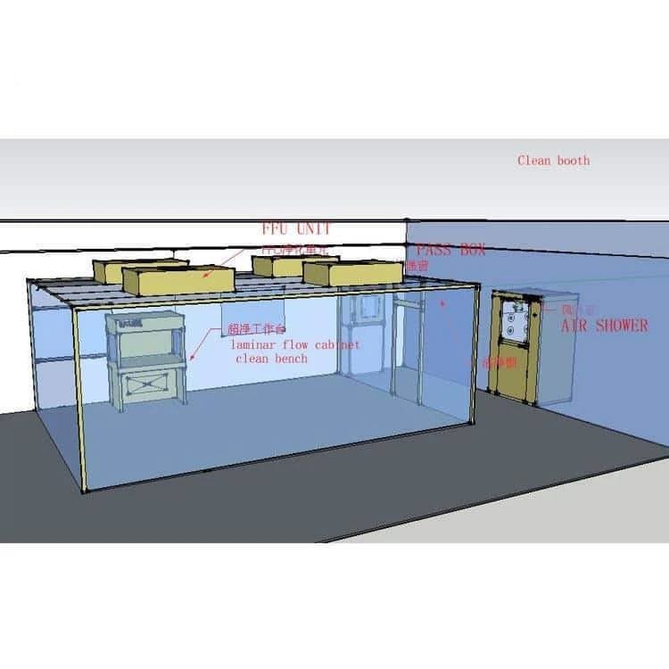 munna2 Aluminum Modular Pharmaceutical Clean Room 