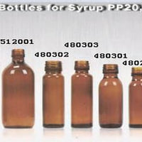 Amber Glass Bottles for Syrup Pp 20,22,24,25mm APM-USA