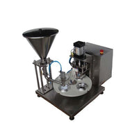 Semi-automatic coffee powder granuel peanut dispensing machine - Coffee Capsule & Cup Filling Machine